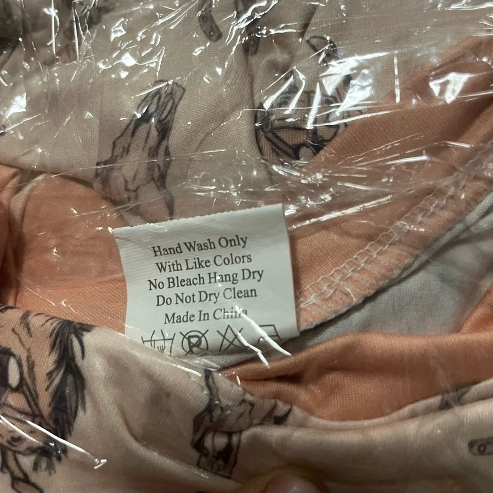 NEW BAMBOO Western Cowgirl Cactus Bronc Riding‎ Girl's PJ Pajama set size 7/8